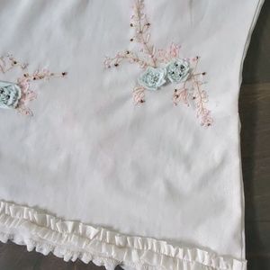 Delicate floral embroidered cami
